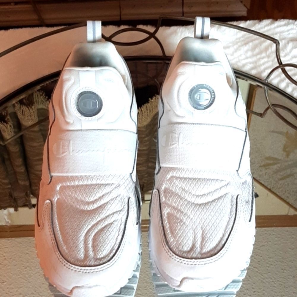 Champion White Slip-On Sneakers - Picture 2 of 7